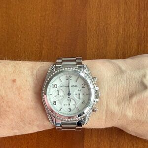 Michael Kors Silver Chronograph Watch
